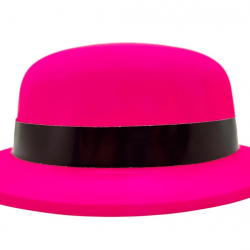 Mey İthalat® Neon Partisi Pembe Renk Melon Plastik Parti Şapkası