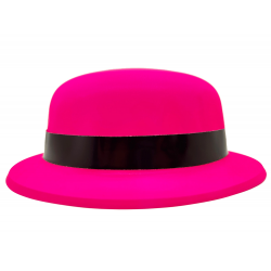 Mey İthalat® Neon Partisi Pembe Renk Melon Plastik Parti Şapkası
