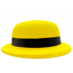 Mey İthalat® Neon Partisi Sarı Renk Melon Plastik Parti Şapkası