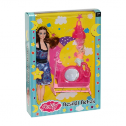 Mey İthalat® 02411 Oydaş, Anlily Beşikli Bebek / +3 yaş