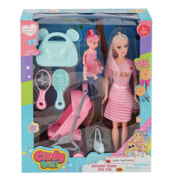 Mey İthalat® 02426 Anlily Pusetli Bebek -Oyuncak