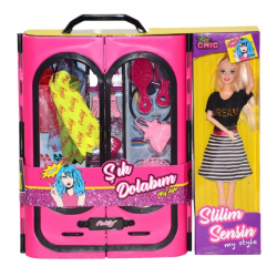 Mey İthalat® 02441  Anlily Bebek ve Elbise Dolabı