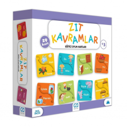 Mey İthalat® Zıt Kavramlar Eğitici Oyun Kartları