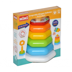 Mey İthalat® AE-1510 Çıngıraklı Altıgen Halhalar / 0-3 yaş