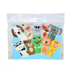 Mey İthalat® AND-5086  Hayvanlar Parmak Kukla Seti 10'lu