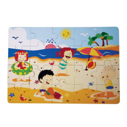 Mey İthalat® CS-1282 YAZ  AHŞAP YER PUZZLE
