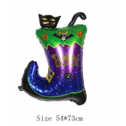 Mey İthalat® Halloween Çizmeli Kara Kedi Folyo Balon