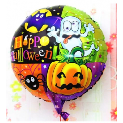 Mey İthalat® Halloween Örümcekli Kabaklı Folyo Balon 18 inç