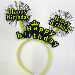 Mey İthalat® Happy Birthday Neon Renk Doğum Günü Tacı 12 Adet