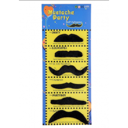 Mey İthalat® Karnaval Kostüm Partisi Bıyığı 6 Model 6 Adet