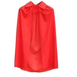 Mey İthalat® Kırmızı Renk Yakalı Pelerin Çocuk Boy 90 cm