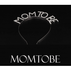 Mey İthalat® Kristal Taşlı Gümüş Renk Mom to Be Tacı Anne Tacı