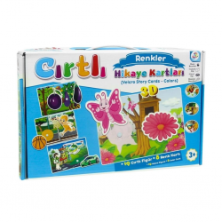 Mey İthalat® LC7207 Laço, Cırtlı Hikaye Kartları Renkler