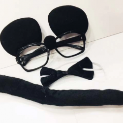 Mey İthalat® Mouse Gözlüğü Papyonu Kuyruğu Seti