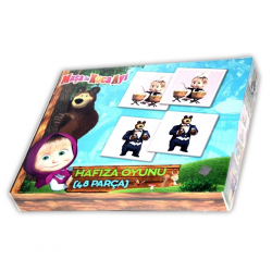 Mey İthalat® MS7572 Maşa ile Koca Ayı Hafıza Oyunu -Laço