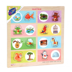 Mey İthalat® ONY-363-364 Ahşap Tutmalı Eşleştirme Hangi Hayvan Nerede Yaşar