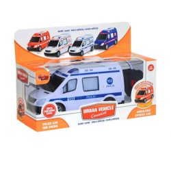 Mey İthalat® V001-2 V3 V004  Kumandalı Sesli Işıklı Polis Arabası-Jandarma-Ambulans-İtfaiye 1:18
