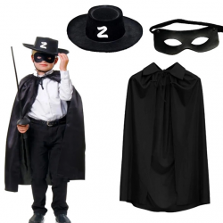 Mey İthalat®  Pelerini Şapkası ve Maske Seti Çocuk Boy