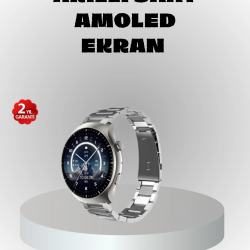 Mey İthalat® NFC Destekli Akıllı Saat – Kablosuz Şarj & Sesli Arama Özelliği