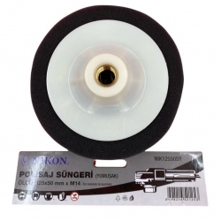 Mey İthalat® Nikon 12550SY Polisaj Süngeri 125 mm Siyah Yumuşak