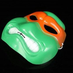 Mey İthalat® Ninja Kaplumbağalar Maskesi Michelangelo Maskesi