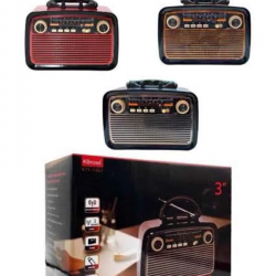 Mey İthalat® Nostaljik Görünümlü Ahşap Radyo TF SD USB Girişli Led Fener Işıklı