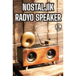 Mey İthalat® Nostaljik Görünümlü Bluetooth Bağlantılı Speaker