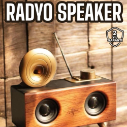 Mey İthalat® Nostaljik Görünümlü Bluetooth Bağlantılı Speaker