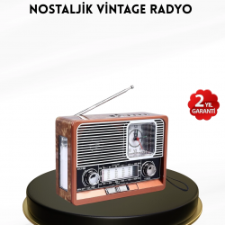 Mey İthalat® Nostaljik Radyo – Şık Dekoratif Tasarım ve Güvenli 2 Yıl Garanti