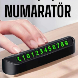 Mey İthalat® Numaralık Araç İçi Araba Araç Park Numaratör Telefon Numarası Yazma
