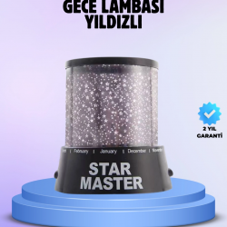 Mey İthalat® Odayı Yıldızlarla Dolduran Galaxy Efektli LED Projektör Işık