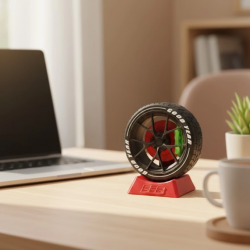 Mey İthalat® Ofis Masası İçin Jant Temalı Dekoratif Masa Üstü Aksesuar