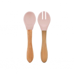 Mey İthalat® Mama Kaşığı ve Çatal Seti Pinky Pink
