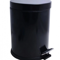 Mey İthalat® Onno Siyah Pedallı Çöp Kovası 5 Lt