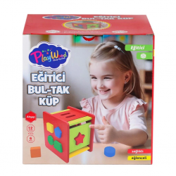 Mey İthalat® ONY-411 Ahşap Eğitici Bultak Küp