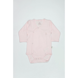 Mey İthalat®   Organik Natural Basic Style Kruvaze Uzun Kol Body BS17102 Pembe
