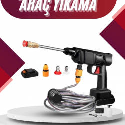 Mey İthalat® Oto Araba Yıkama Şarjlı Ve Yüksek Basınçlı Oto Yıkama Ve Sulama Tabancası