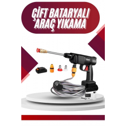 Mey İthalat® Oto Araba Yıkama Şarjlı Ve Yüksek Basınçlı Oto Yıkama Ve Sulama Tabancası