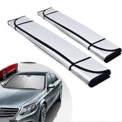 Mey İthalat® Oto Ön Cam Güneşlik Katlanabilir UV Koruyucu Renault Megane Hyundai i20 Opel Astra Toyota Corolla