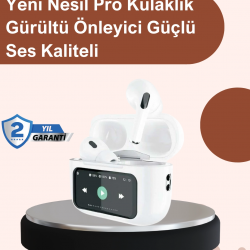 Mey İthalat® Otomatik Bağlantılı Bluetooth Kulaklık ANC Özellikli Su ve Ter Dayanıklı