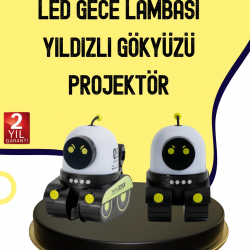 Mey İthalat® Otomatik Döner Slaytlı Üç Parlaklık Ayarlı Projektör Lamba