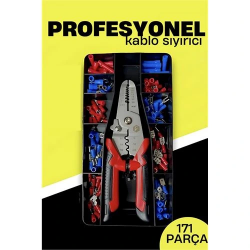Mey İthalat® Otomatik Kablo Sıyırıcı ve Krimp Pensesi – AWG 10-22, Elektrikçi Seti