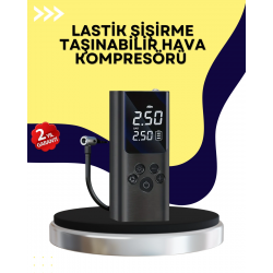 Mey İthalat® Otomatik Kapanmalı Dijital Lastik Şişirme Pompası