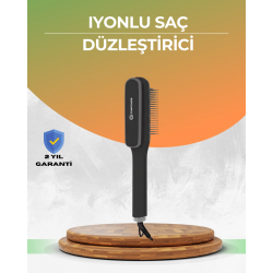 Mey İthalat® Otomatik Kapanmalı Saç Düzleştirici Tarak Elektriklenme Önleyici