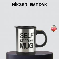 Mey İthalat® Otomatik Karıştıran Akıllı Kupa – Paslanmaz Çelik, Isı Korumalı