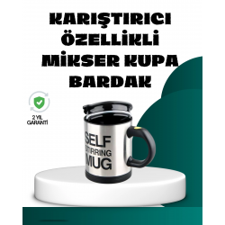 Mey İthalat® Otomatik Karıştırmalı Termos Kupa | Ergonomik Tasarım