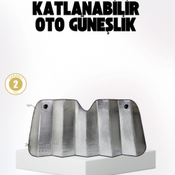 Mey İthalat® Otomobil Güneşliği – Katlanabilir Tasarım ve Süngerli Isı Yalıtımı