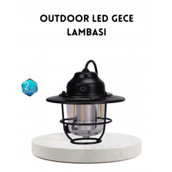 Mey İthalat® Outdoor Retro Kamp Işığı Uzun Ömürlü Pil Taşınabilir Suya Dayanıklı