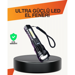 Mey İthalat® Outdoor ve Acil Durum İçin Güçlü LED El Feneri