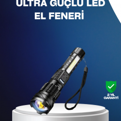 Mey İthalat® Outdoor ve Acil Durum İçin Güçlü LED El Feneri
